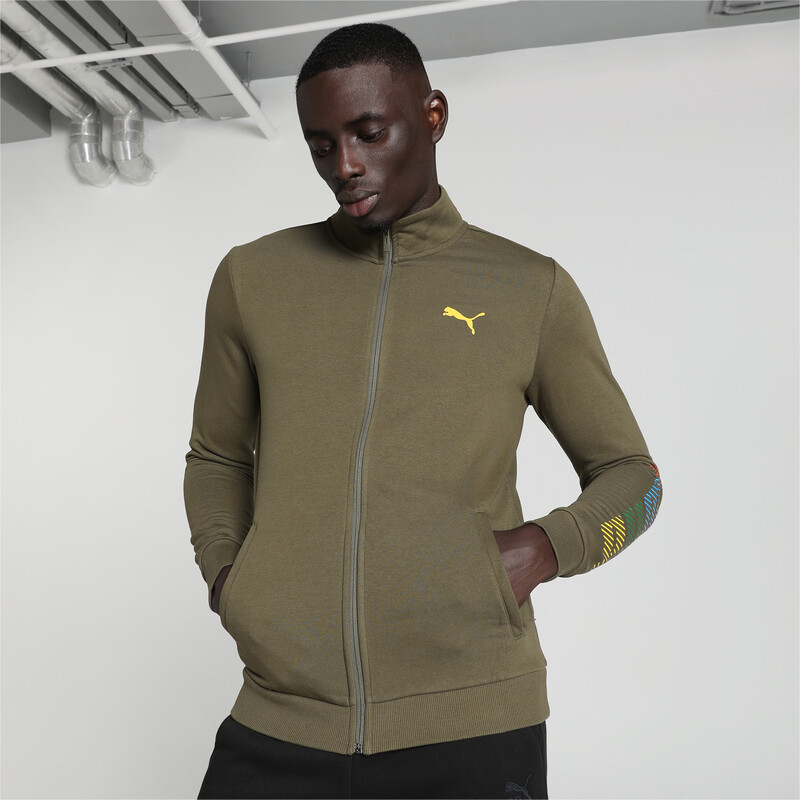 

Men's PUMA Knitted Slim Fit Jacket, Gray