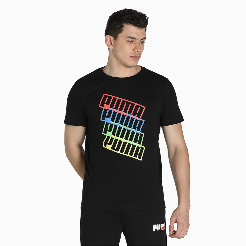 

Men's PUMA Graphic Slim Fit T-Shirt, Black