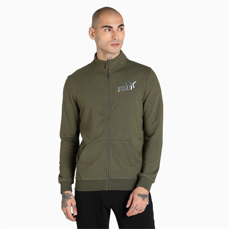 Men's PUMA Graphic Slim Fit Jacket, Gray