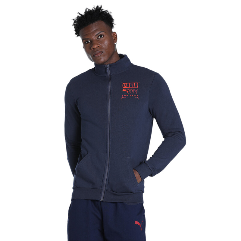 

Men's PUMA Graphic Slim Fit Jacket, Purple