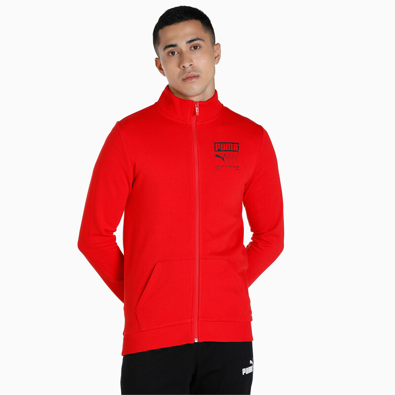 

Men's PUMA Graphic Slim Fit Jacket, Red