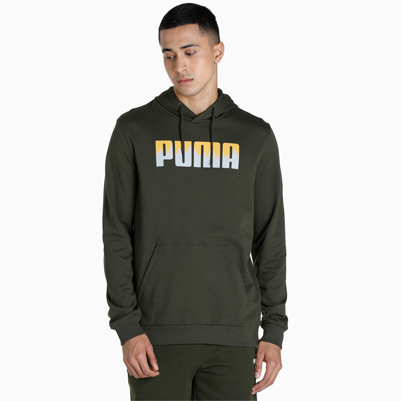 

Men's PUMA Regular Fit Hoodie, Black/brown