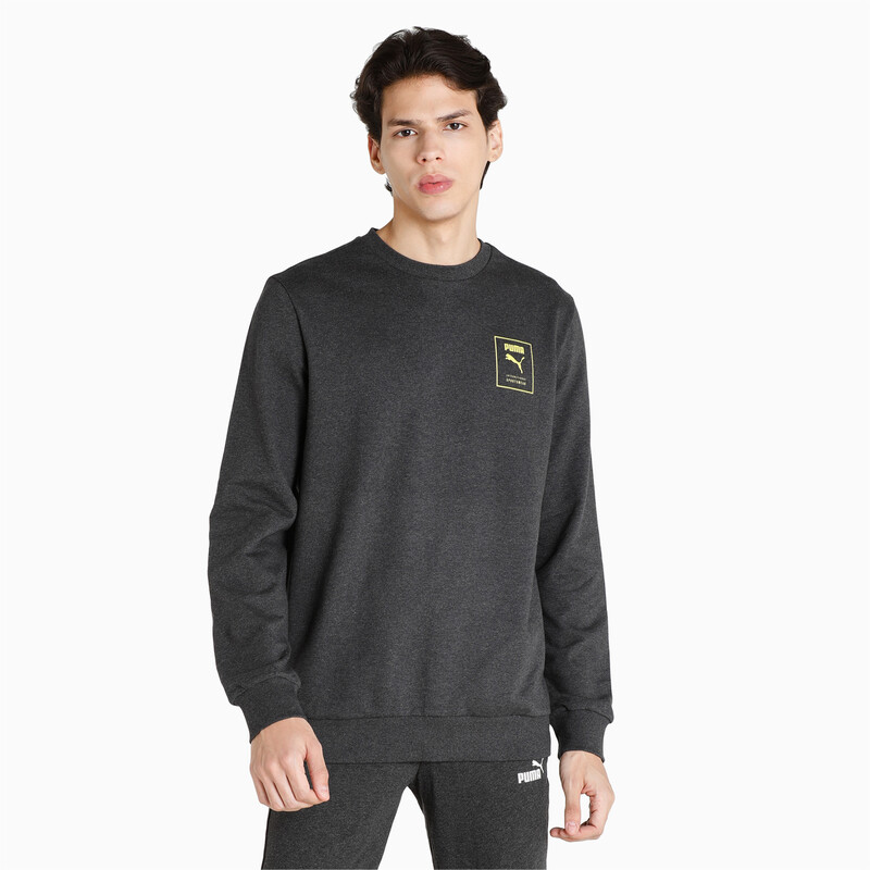

Men's PUMA Regular Fit Crew-Neck Sweat Shirt, Gray