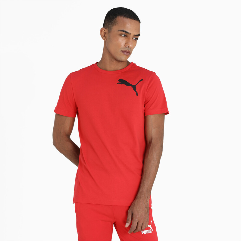 

Men's PUMA Logo Slim Fit Polo T-Shirt, Red