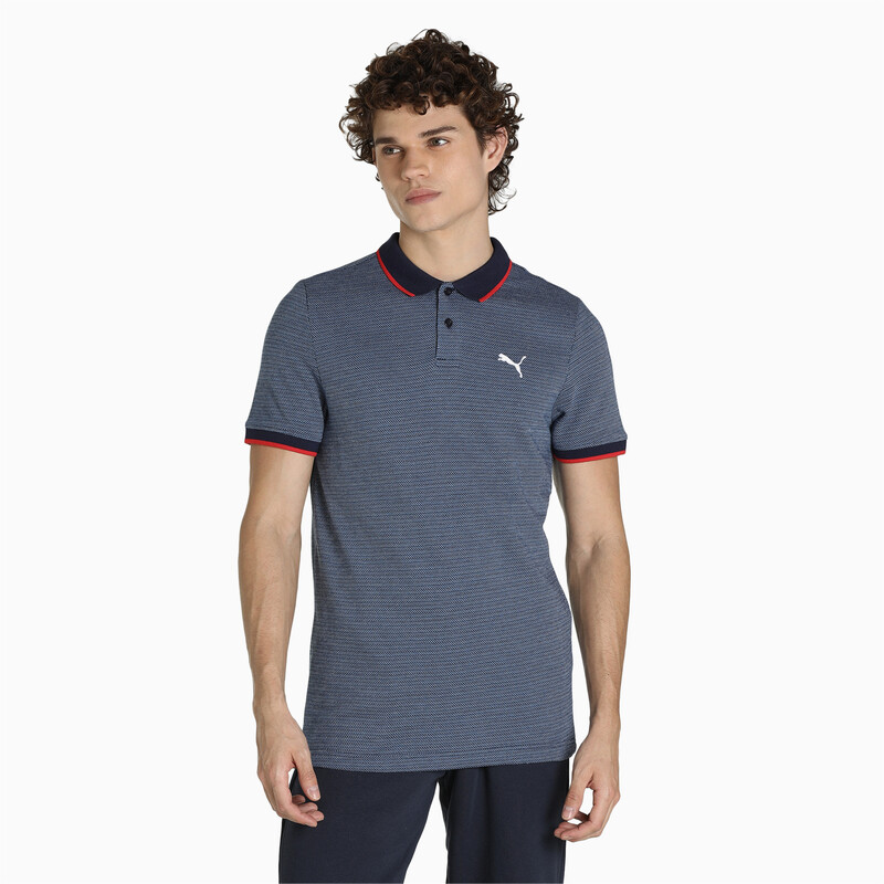

Men's PUMA Multi Pique Jacquard Slim Fit Polo, Purple
