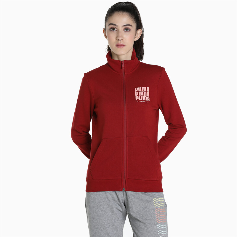 

Women's PUMA Graphic Print Regular Fit Jacket, Red
