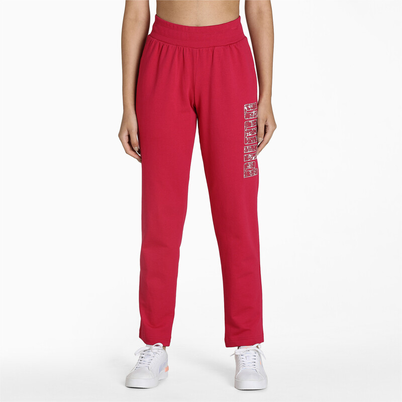 

Women's PUMA WMN Graphic Knit Regular Fit Pants, Red