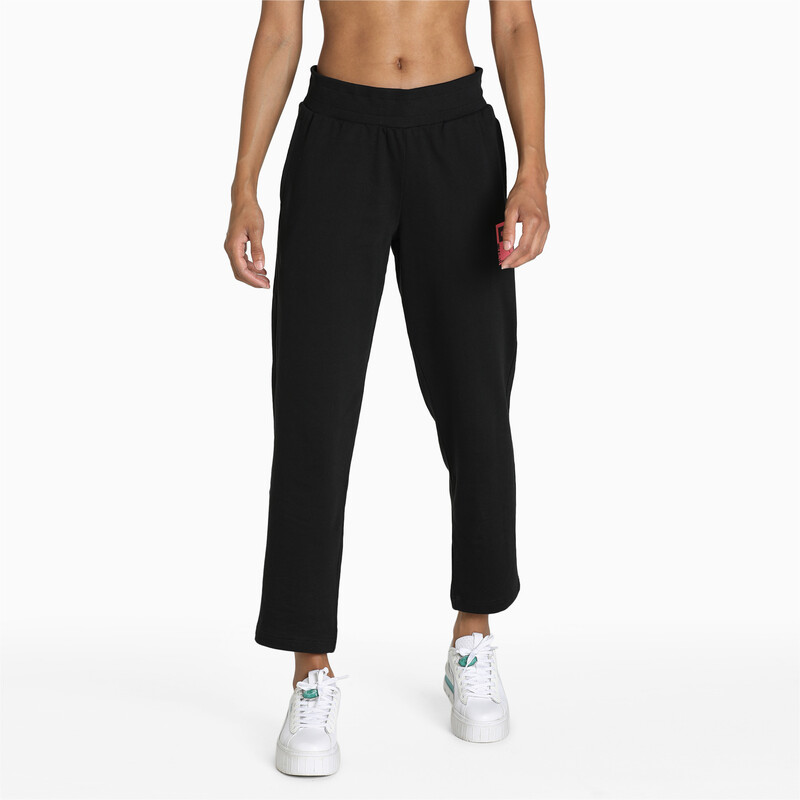 

Women's PUMA Graphic Regular Fit Pants, Black