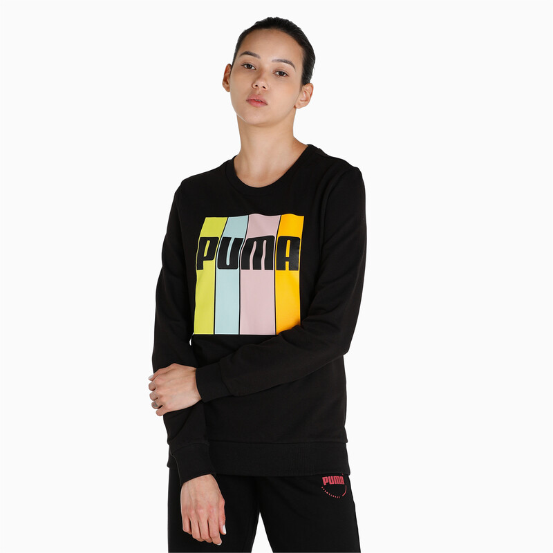 

Women's PUMA Graphic Regular Fit Sweatshirt, Black
