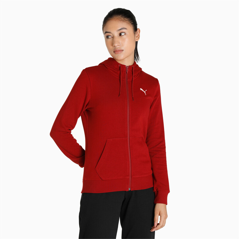 

Women's PUMA Full-Zip Regular Fit Hooded Jacket, Red