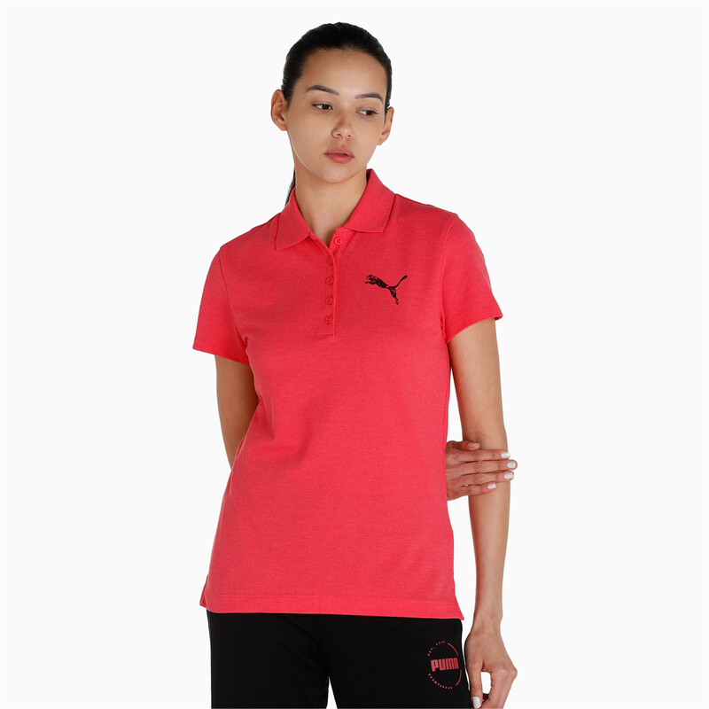 

Women's PUMA Heather Regular Fit Polo, Pink