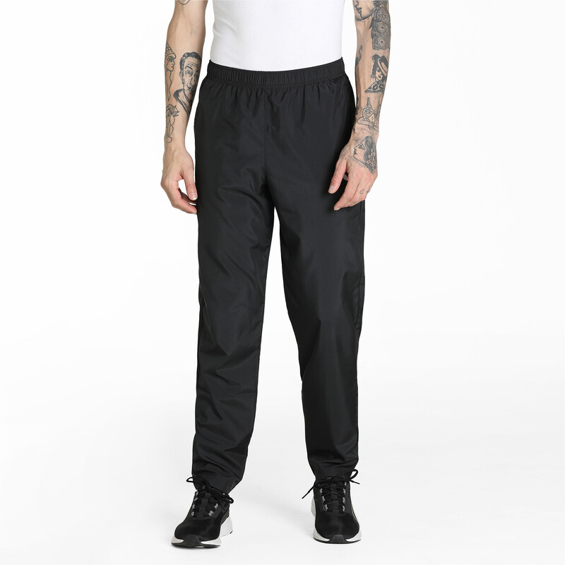 

Men's PUMA Woven Regular Fit Trackpants, Black