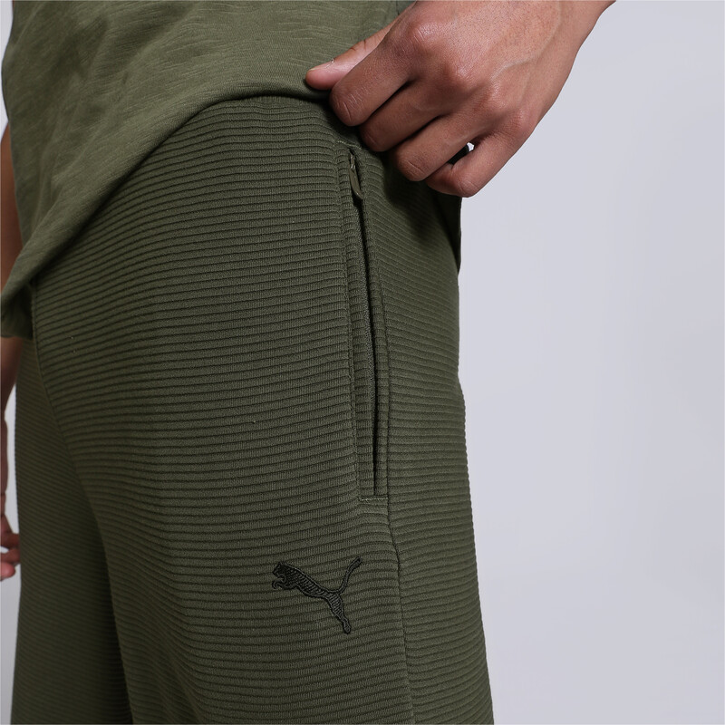 Men's PUMA Ottoman Regular Fit Shorts in Green size S
