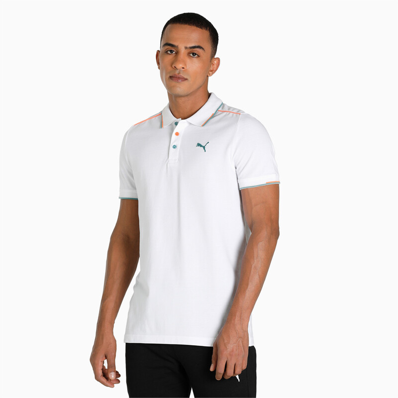 Men's PUMA Contrast Tipping Polo