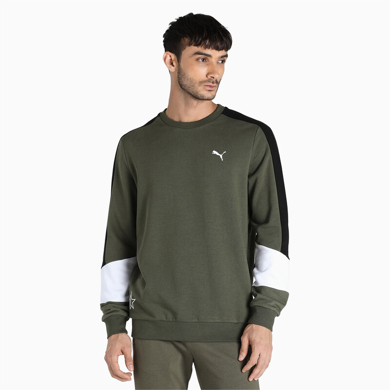 

Men's PUMA Regular Fit Crew-Neck Sweatshirt, Gray