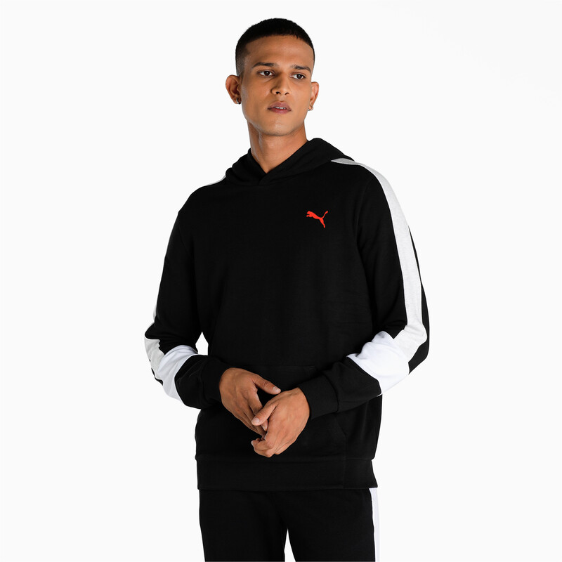 

Men's PUMA Regular Fit Colorblock Hoodie, Black