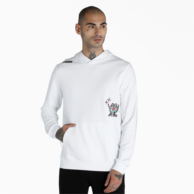 

Men's PUMA Regular Fit Graphic Hoodie, White