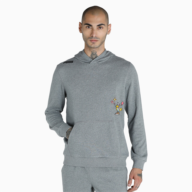 

Men's PUMA Regular Fit Graphic Hoodie, Gray