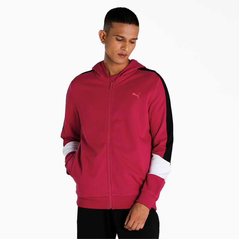 

Men's PUMA Regular Fit Full-Zip Hooded Jacket, Red