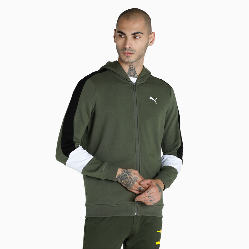 

Men's PUMA Regular Fit Full-Zip Hooded Jacket, Gray