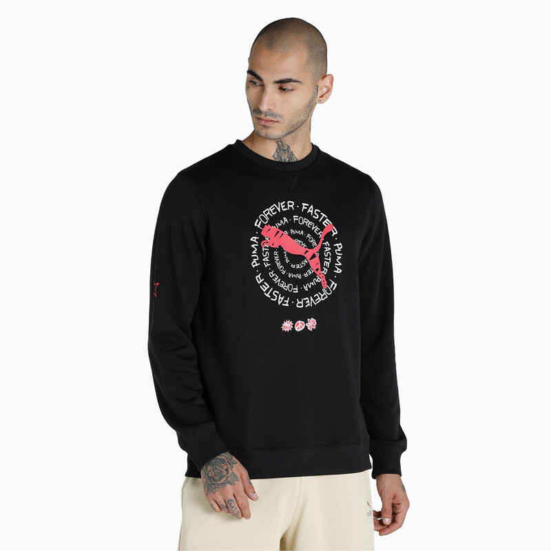 

Men's PUMA Crew Sweatshirt, Black