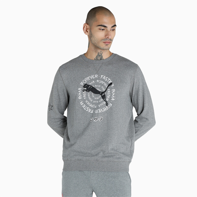 Men's PUMA Crew Sweatshirt, Gray