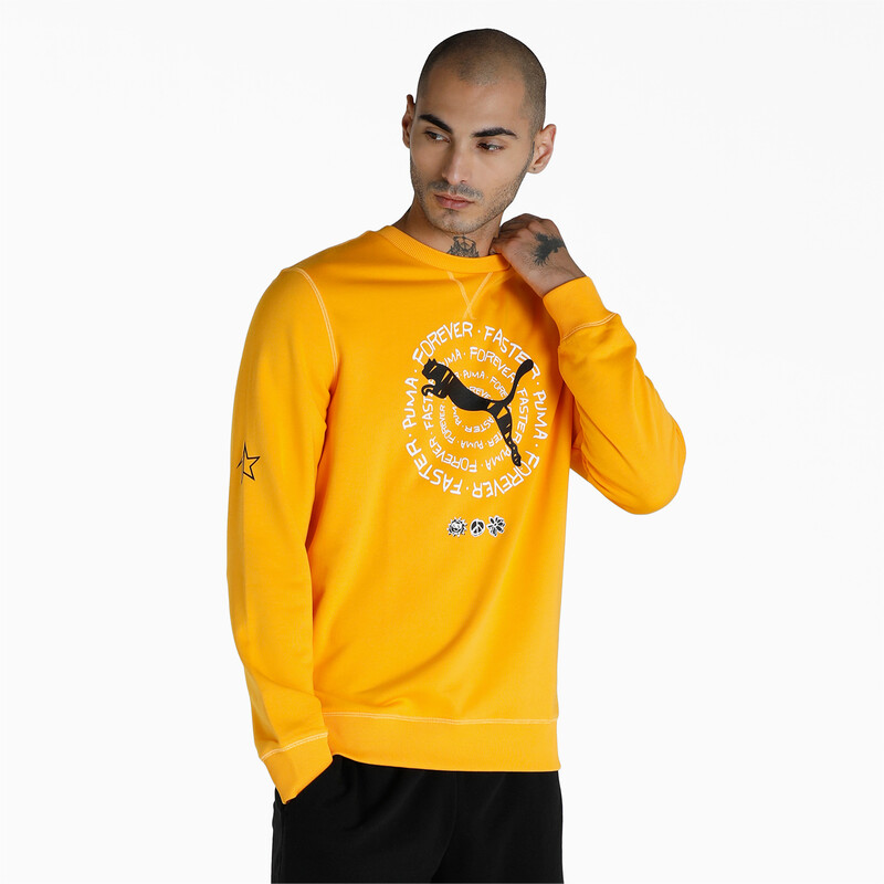 

Men's PUMA Crew Sweatshirt, Yellow