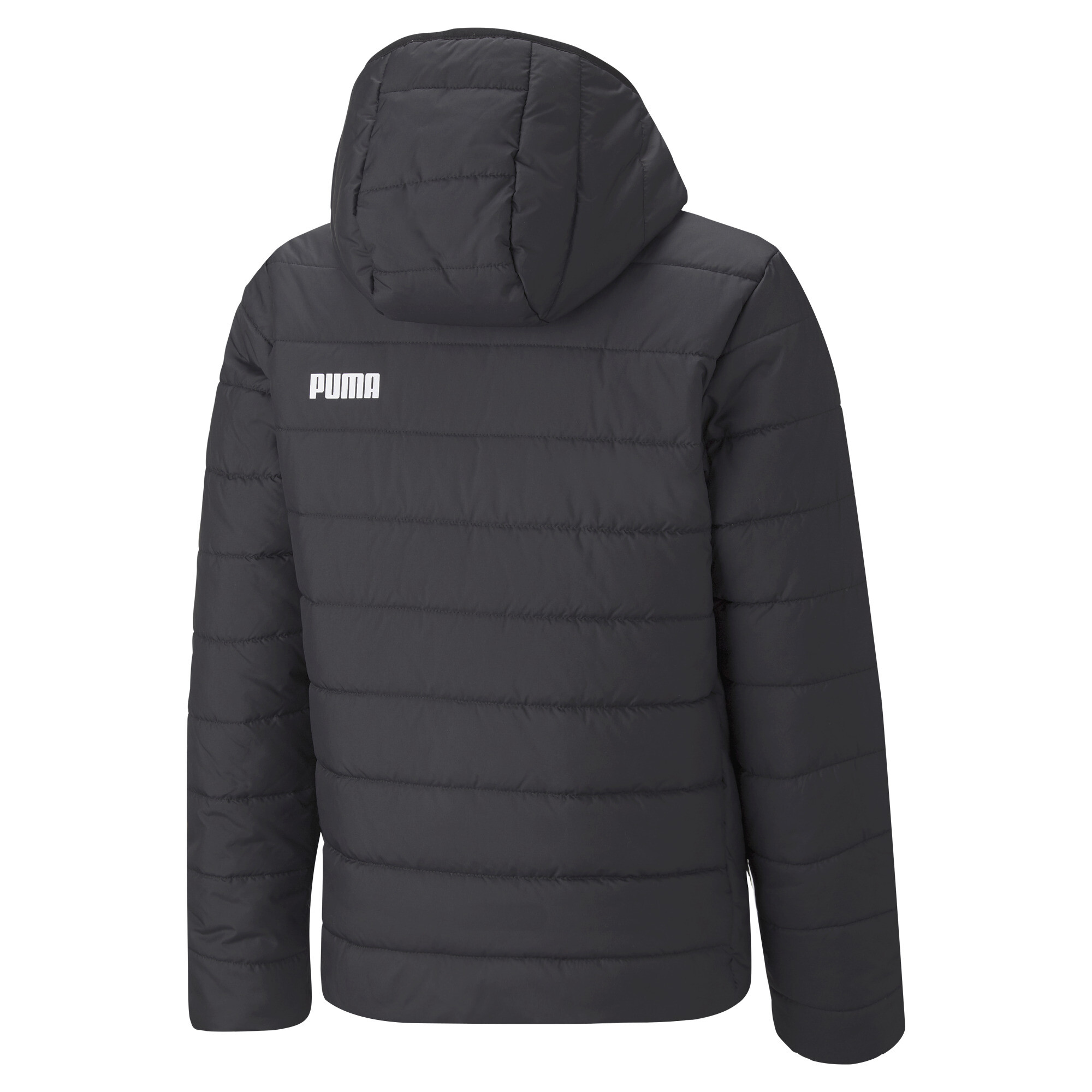 Men's Puma Essentials Padded Jacket Youth, Black, Size 7-8Y, Clothing