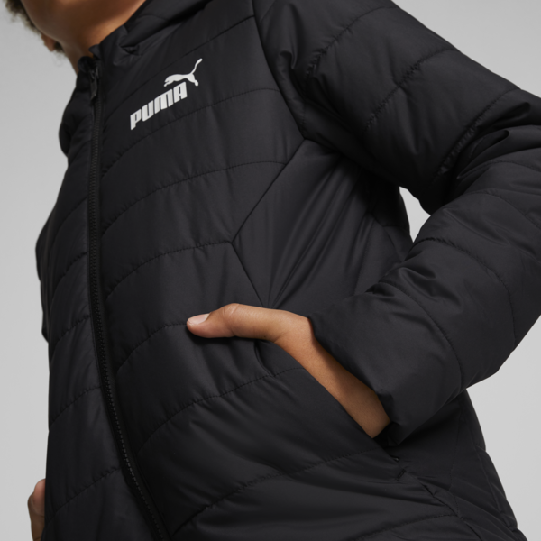 Campera juvenil acolchada Essentials, Puma Black, large-ARG