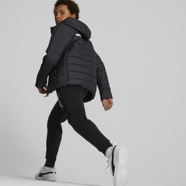 Campera juvenil acolchada Essentials, Puma Black, large-ARG