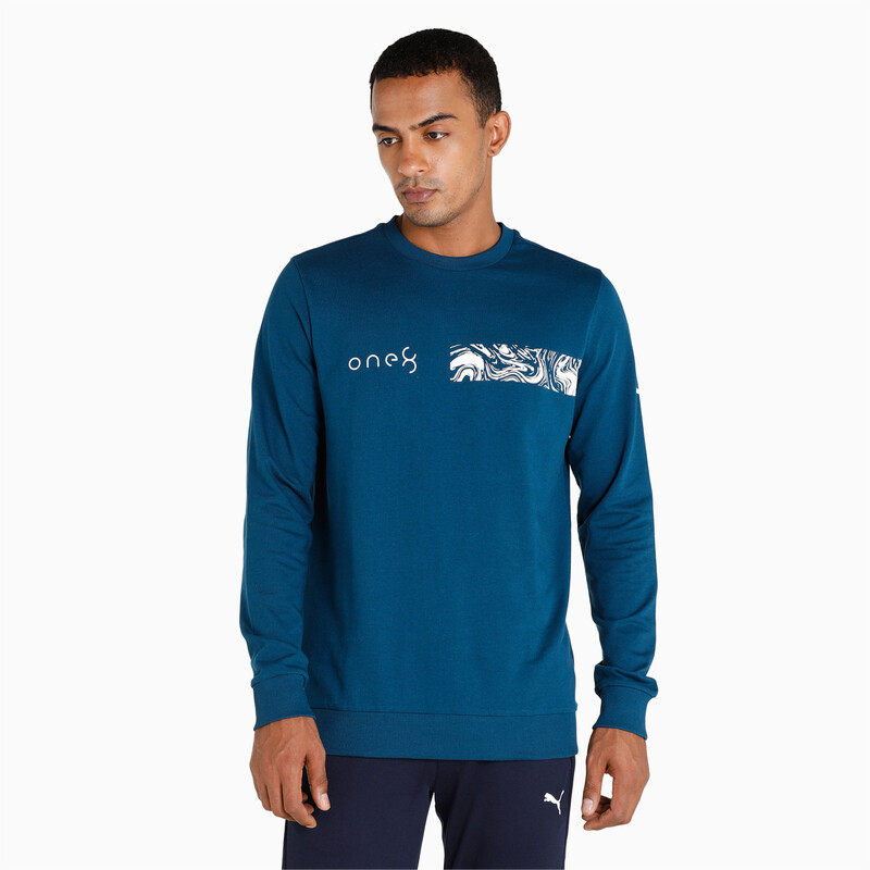 

Men's PUMA X One8 Graphic Crew Sweat Shirt, Black/blue