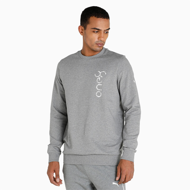 

Men's PUMA X One8 Logo Crew Sweat Shirt, Gray