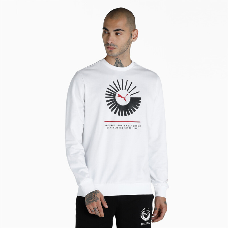 

Men's PUMA Graphic Crew-Neck Regular Fit Sweatshirt, White
