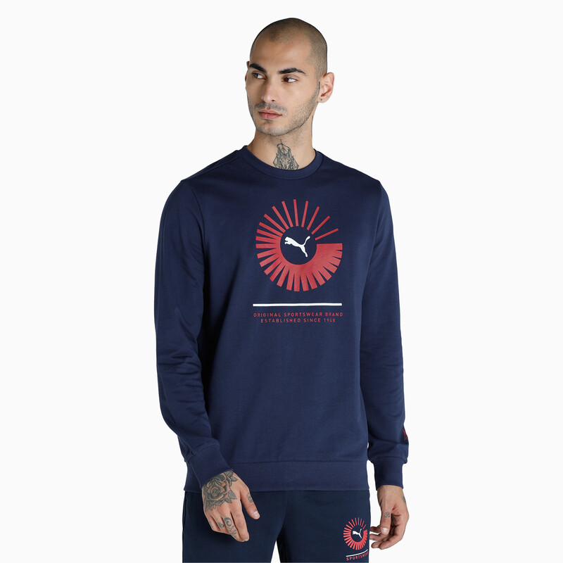 

Men's PUMA Graphic Crew-Neck Regular Fit Sweatshirt, Purple