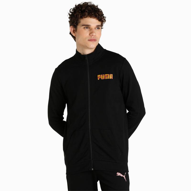 

Men's PUMA Graphic Slim Fit Sweat Jacket, Black