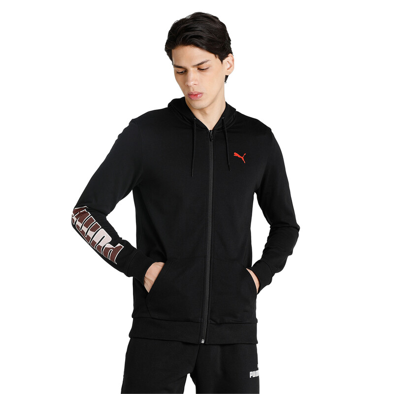 

Men's PUMA Formstripe Full-Zip Slim Fit Jacket, Black