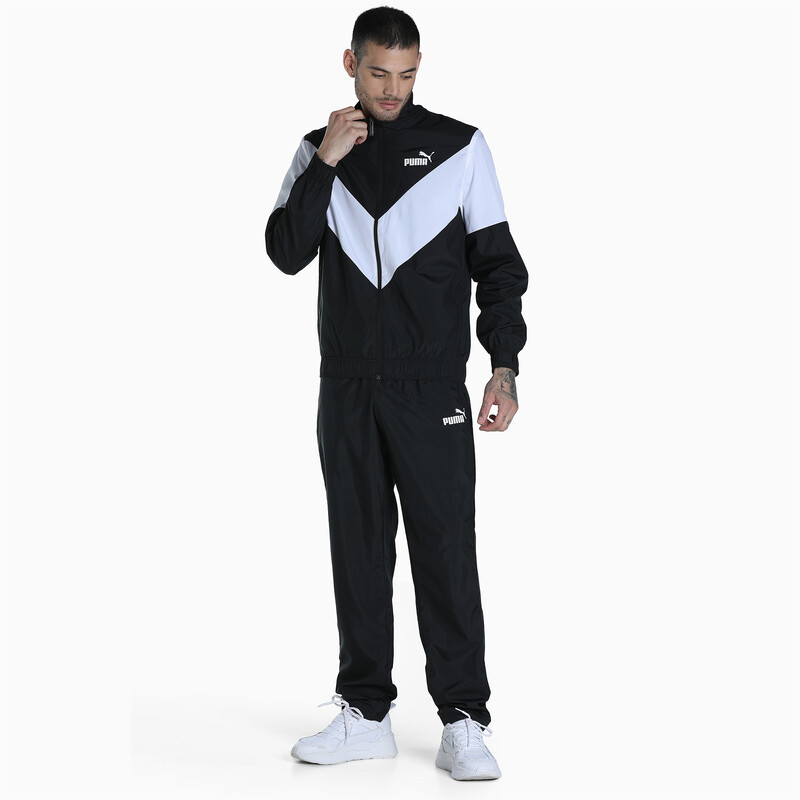 

Men's PUMA Woven Regular Fit Track Suit, Black