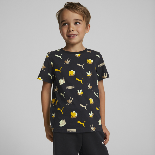 SMALL WORLD Tee Kids, Puma Black, large-ZAF