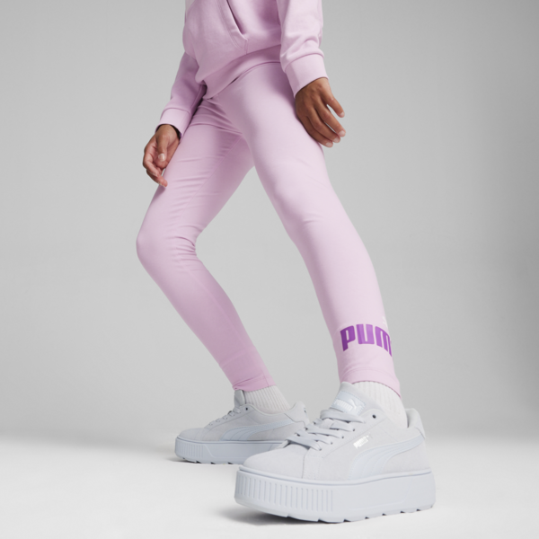 Essentials Logo Leggings Youth, Grape Mist, large-ZAF