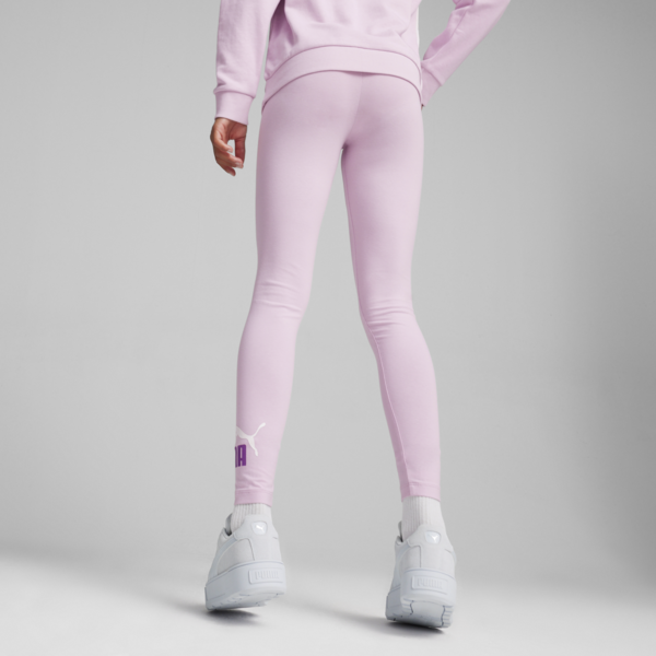 Essentials Logo Leggings Youth, Grape Mist, large-ZAF