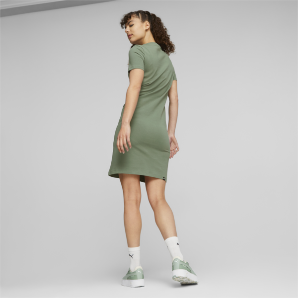 Essentials Slim Fit Women's Tee Dress, Eucalyptus, large-ZAF