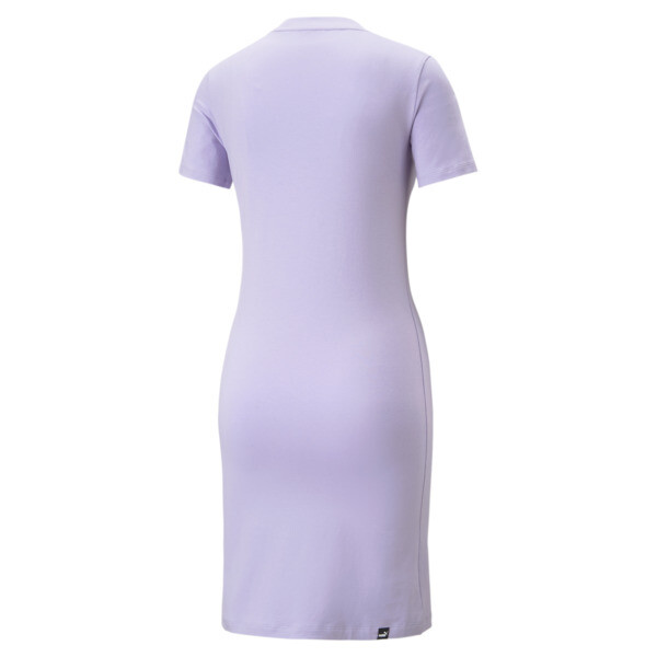 Essentials Slim Fit Women's Tee Dress, Vivid Violet, large-ZAF