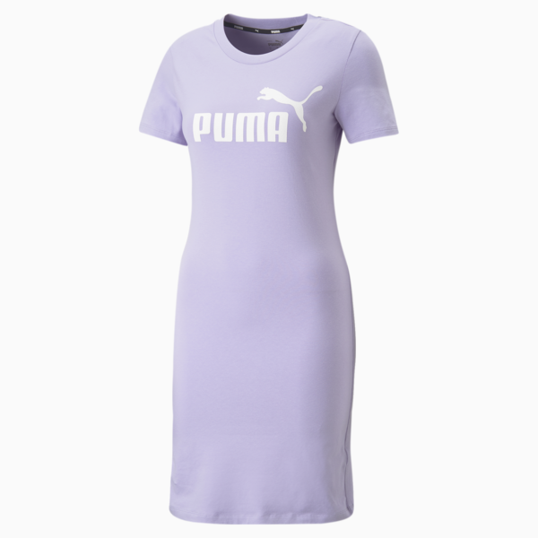 Essentials Slim Fit Women's Tee Dress, Vivid Violet, large-ZAF