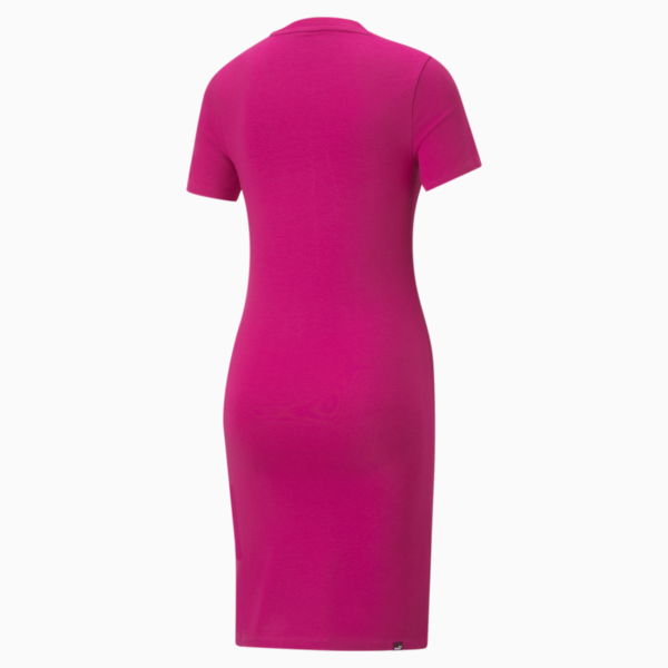 Essentials Slim Fit Women's Tee Dress, Festival Fuchsia, large-ZAF