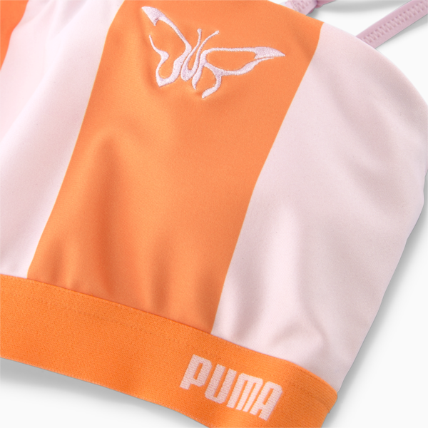 PUMA x DUA LIPA Bralette Women, Carrot-Pink Lady, large-ZAF