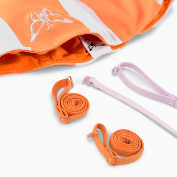 PUMA x DUA LIPA Bralette Women, Carrot-Pink Lady, large-ZAF