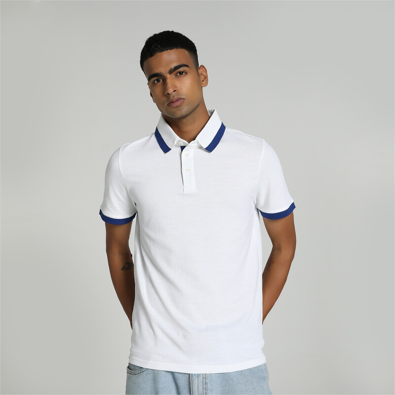 Men's PUMA Pique Tipping Slim Fit Polo
