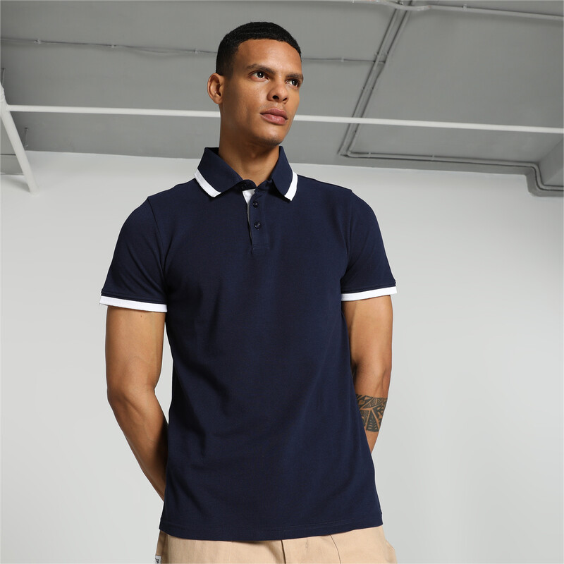 

Men's PUMA Pique Tipping Slim Fit Polo, Purple