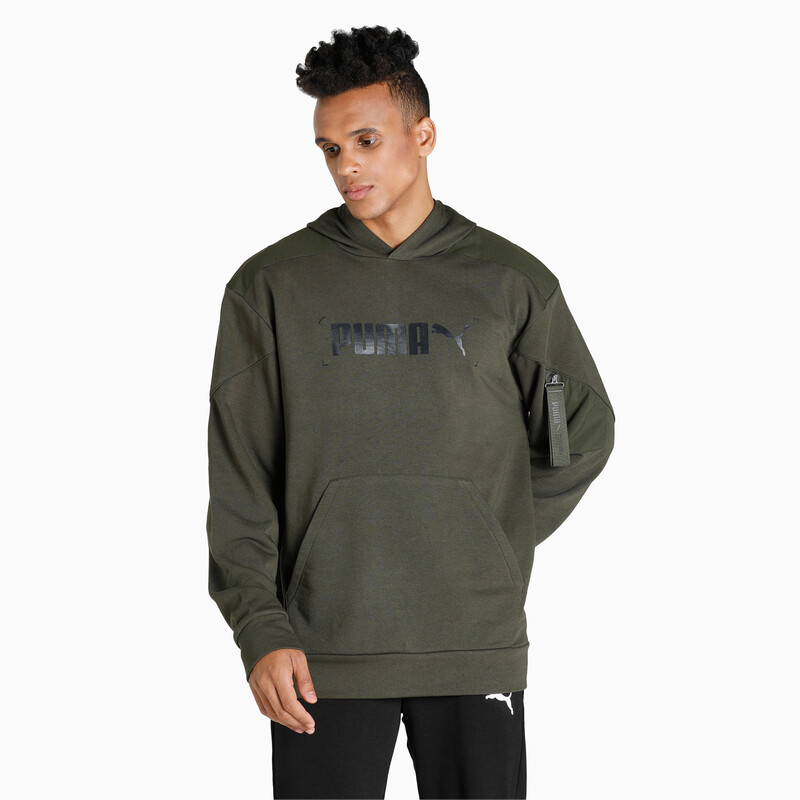 Men's PUMA NU-TILITY Hoodie, Black/brown