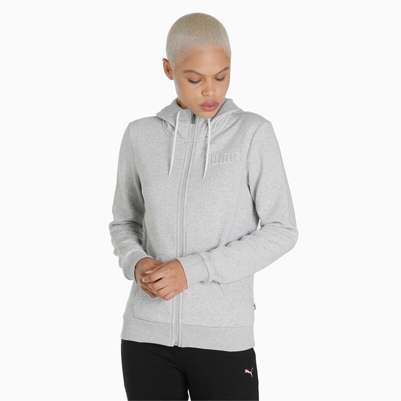 

Women's PUMA Modern Basics Full Zip Hoodie, Gray